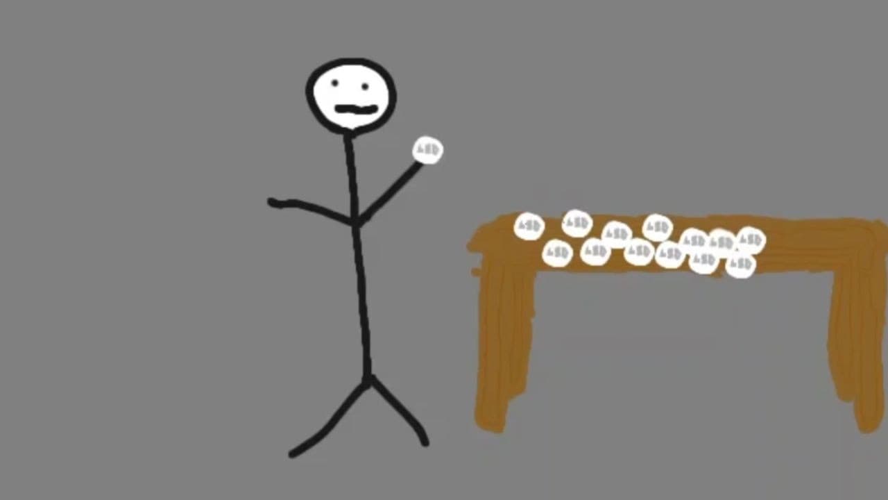 A stick man's acid trip