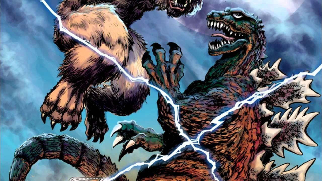 伝説の巨獣狼男対ゴジラ